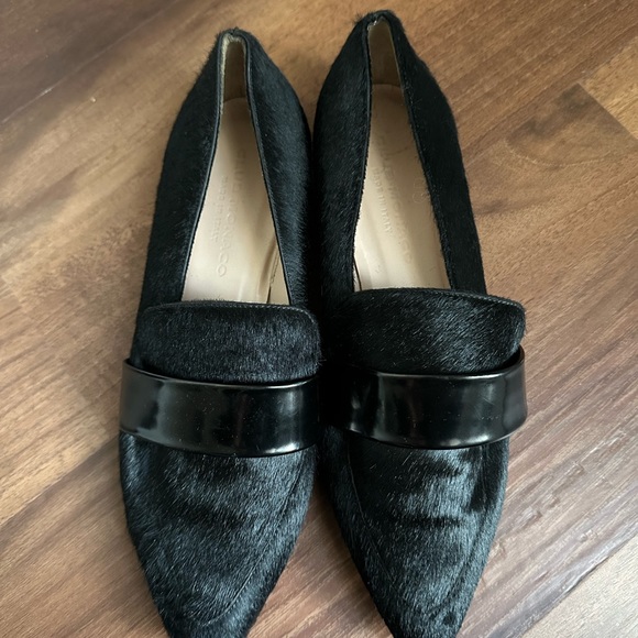 Club Monaco Karis Haircalf Loafers 36.5 - Picture 5 of 6